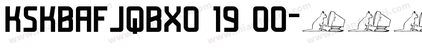 KSKBAFJQBX0 19 00字体转换